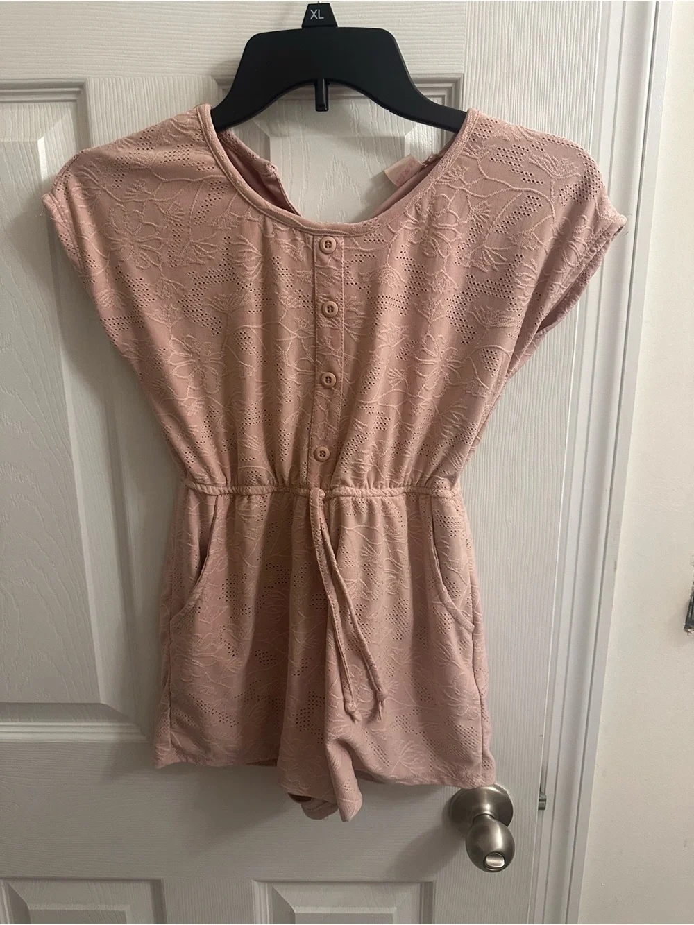 Emma & Elsa Girls Pink Romper One Piece Size 14